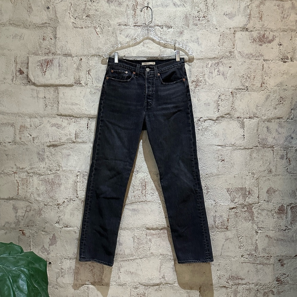 Levi’s Wedgie Fit Straight Jeans Washed Black